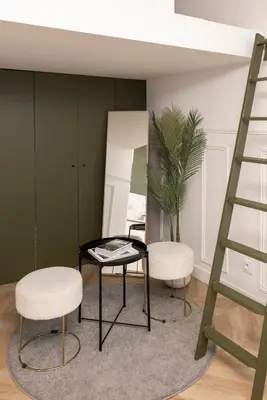 Plan de l'établissement Charmant studio à Pigalle