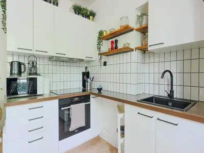 Cuisine ou kitchenette dans l'établissement Charming 1BR - 2P Apartment Gateway to Paris