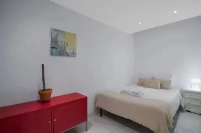 Un ou plusieurs lits dans un hébergement de l'établissement Appartement Popincourt Bastille