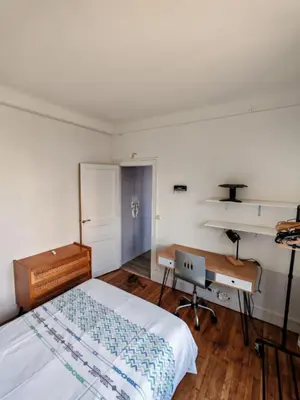 Un ou plusieurs lits dans un hébergement de l'établissement Cozy Apartment Montrouge Paris