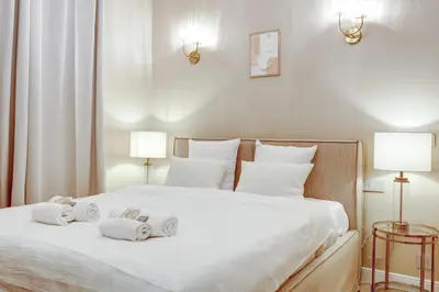 Un ou plusieurs lits dans un hébergement de l'établissement Appartment haut de gamme en plein coeur de Paris