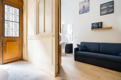 Coin salon dans l'établissement Paris 9e Loft