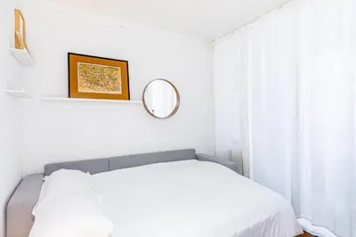 Un ou plusieurs lits dans un hébergement de l'établissement GuestReady - Peaceful Retreat in Batignolles