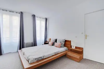 Un ou plusieurs lits dans un hébergement de l'établissement Bastille - Marais Apartment
