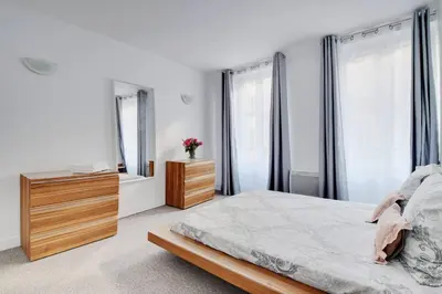 Un ou plusieurs lits dans un hébergement de l'établissement Bastille - Marais Apartment