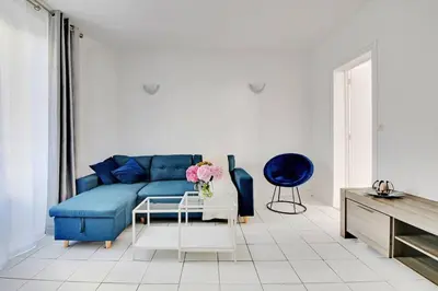 Coin salon dans l'établissement Bastille - Marais Apartment