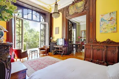 Un ou plusieurs lits dans un hébergement de l'établissement Écrin Privé au Parc Monceau