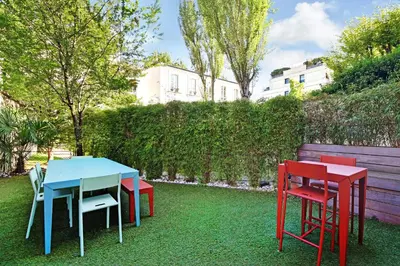 Jardin de l'établissement Super studio 4P avec jardin - Neuilly sur Seine
