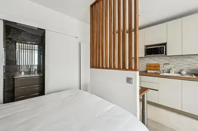 Cuisine ou kitchenette dans l'établissement Le Studio Scandinave - 25min de Paris