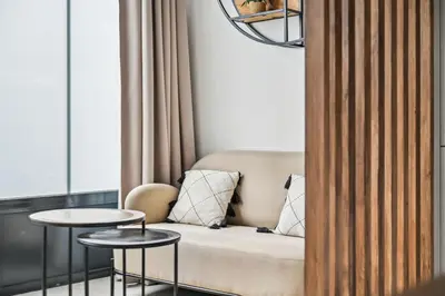 Coin salon dans l'établissement Le Studio Scandinave - 25min de Paris