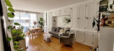 Coin salon dans l'établissement 2-room apartment with balcony Montparnasse