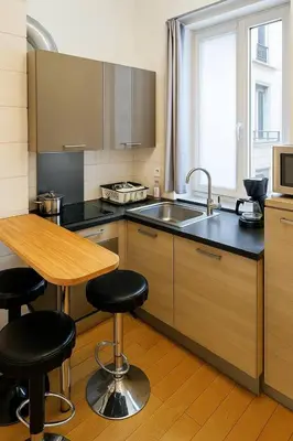 Cuisine ou kitchenette dans l'établissement Opera - Chatelet