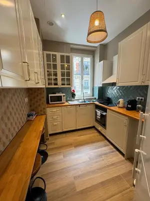 Cuisine ou kitchenette dans l'établissement Luxurious 2 bedroom apartment, located in Avenue George V