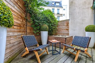 Plan de l'établissement Chic Terrasse a 5min des Champs-Elysees with AC