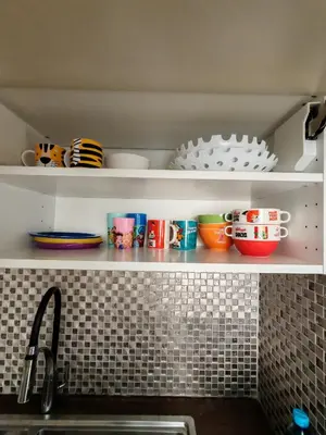 Cuisine ou kitchenette dans l'établissement Élégance, parking gratuit & à 3 min à pied du Metro
