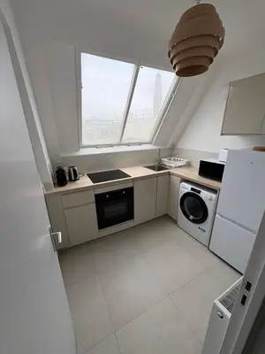 Cuisine ou kitchenette dans l'établissement Sur les toits de Paris
