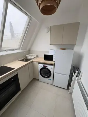 Cuisine ou kitchenette dans l'établissement Sur les toits de Paris