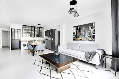 Cuisine ou kitchenette dans l'établissement Amazing apartment - 3BR 6P - Near Convention