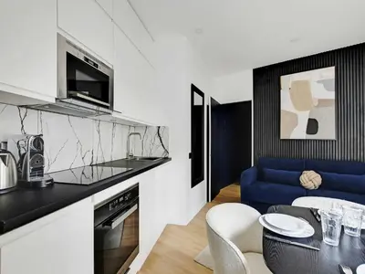 Cuisine ou kitchenette dans l'établissement Magnificent 2BD 6P apartment - Eiffel Tower