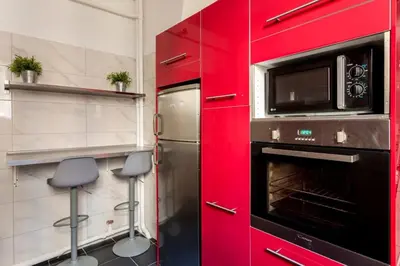 Cuisine ou kitchenette dans l'établissement Chic Parisian Stay Trocadéro & Eiffel Tower