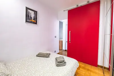Un ou plusieurs lits dans un hébergement de l'établissement Bright apartment at Les Invalides - 4 Guests