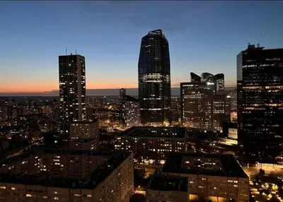 Vue générale sur Puteaux ou vue de la ville depuis l'appartement