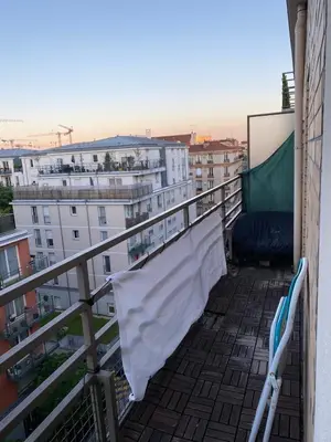 Balcon ou terrasse dans l'établissement Petit paradis