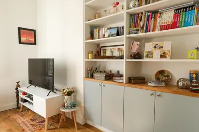 Cuisine ou kitchenette dans l'établissement Apartment for 2 in the 14th district Paris