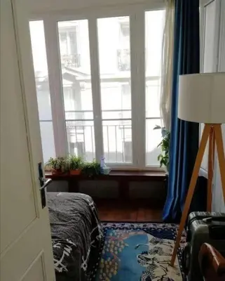 Un ou plusieurs lits dans un hébergement de l'établissement Nice haussmannian apartment in Paris