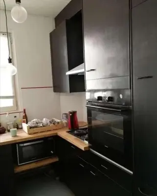 Cuisine ou kitchenette dans l'établissement Nice haussmannian apartment in Paris