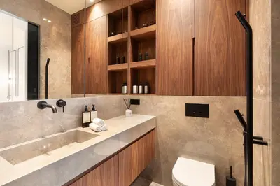Salle de bains dans l'établissement Oniri - Serviced Apartments in Louvre - Rue de Richelieu