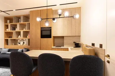 Cuisine ou kitchenette dans l'établissement Oniri - Serviced Apartments in Louvre - Rue de Richelieu