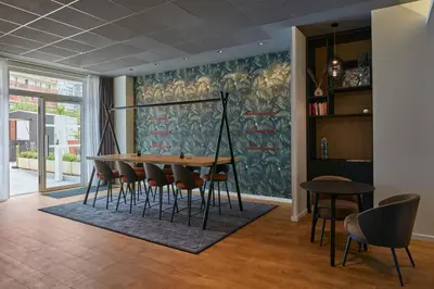 Coin salon dans l'établissement Aparthotel Adagio Access La Défense Puteaux