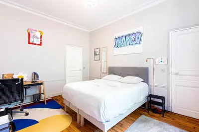 Un ou plusieurs lits dans un hébergement de l'établissement GuestReady - Refined Stay near the Eiffel Tower
