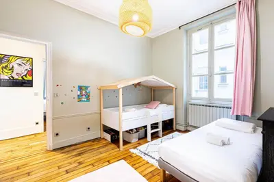 Un ou plusieurs lits dans un hébergement de l'établissement GuestReady - Refined Stay near the Eiffel Tower