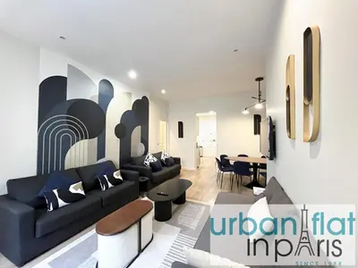 Coin salon dans l'établissement Urban Flat 64 - Luxury flat Mermoz - Champs Elysees