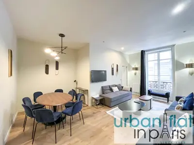 Coin salon dans l'établissement Urban Flat 64 - Luxury flat Mermoz - Champs Elysees