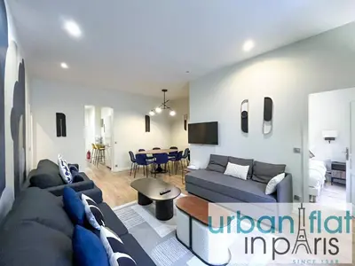 Télévision ou salle de divertissement dans l'établissement Urban Flat 64 - Luxury flat Mermoz - Champs Elysees