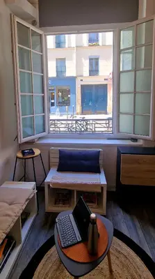 Coin salon dans l'établissement Central Paris Stay with Exceptional Comfort