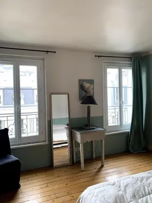 Un ou plusieurs lits dans un hébergement de l'établissement Country house in Paris