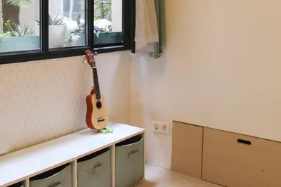 Télévision ou salle de divertissement dans l'établissement Haven of peace with private terrace