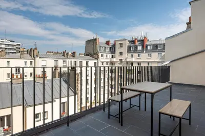 Balcon ou terrasse dans l'établissement Paris Studio with view of Montmartre