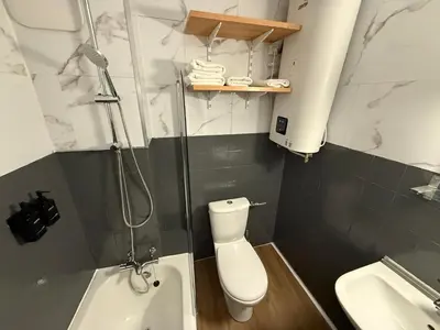 Salle de bains dans l'établissement Chez Eric Studio au coeur de Châtelet