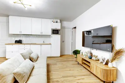 Cuisine ou kitchenette dans l'établissement Appartement de Prestige au Marais pour 6 Voyageurs