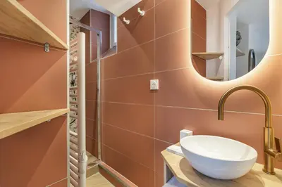 Salle de bains dans l'établissement Lordino