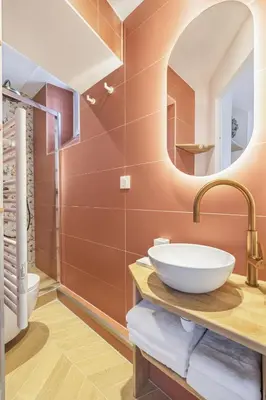 Salle de bains dans l'établissement Lordino