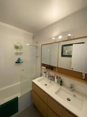 Salle de bains dans l'établissement Spacious and Elegant 3 Bedrooms Apartment near Metro and Bois de Vincennes