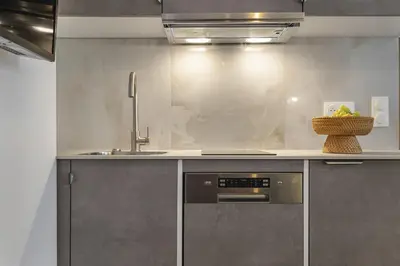 Cuisine ou kitchenette dans l'établissement Petito