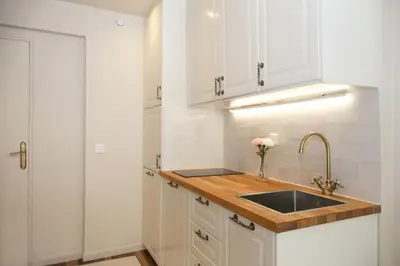 Cuisine ou kitchenette dans l'établissement Appartement cosy Montmartre - Paris 18 - 4P