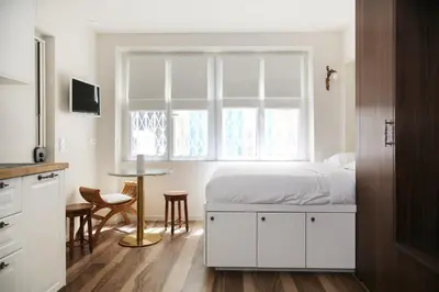 Un ou plusieurs lits dans un hébergement de l'établissement Appartement cosy Montmartre - Paris 18 - 4P